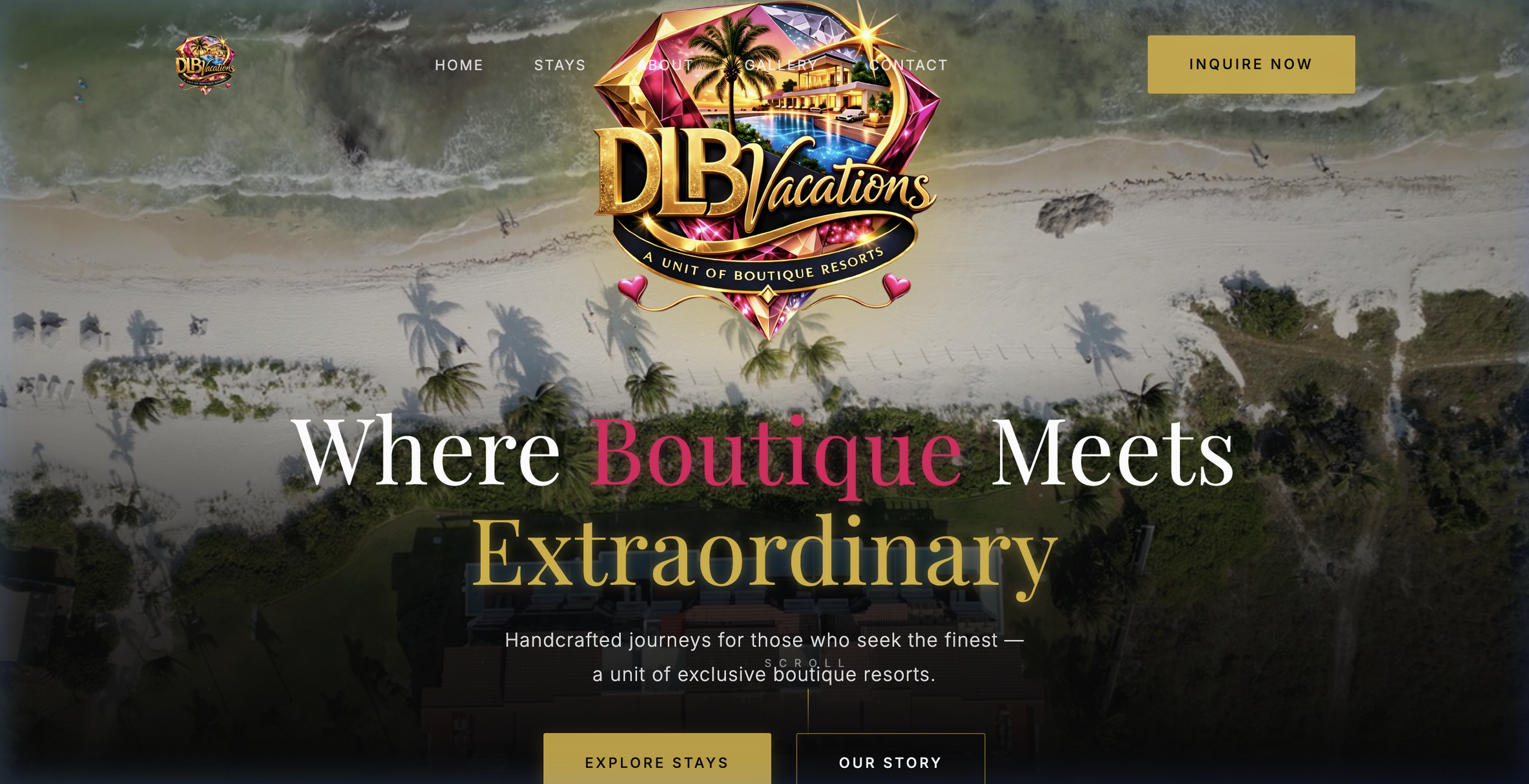 DLB Vacations website preview